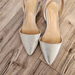Call It Spring Silver Pointed Toe Heels
